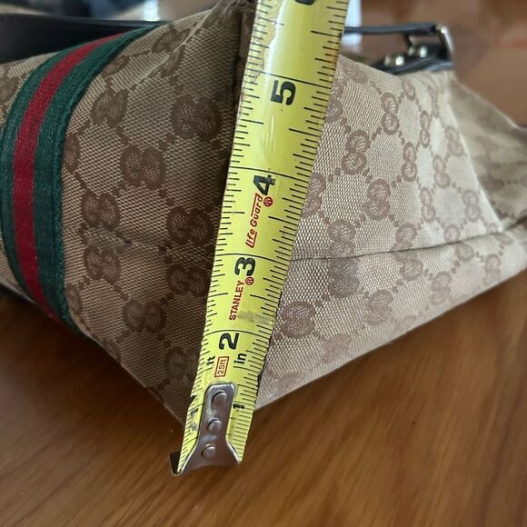 Vintage Gucci canvas leather Sherry tote with charms - Picture 14 of 14